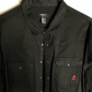 Forever 21 rose shirt